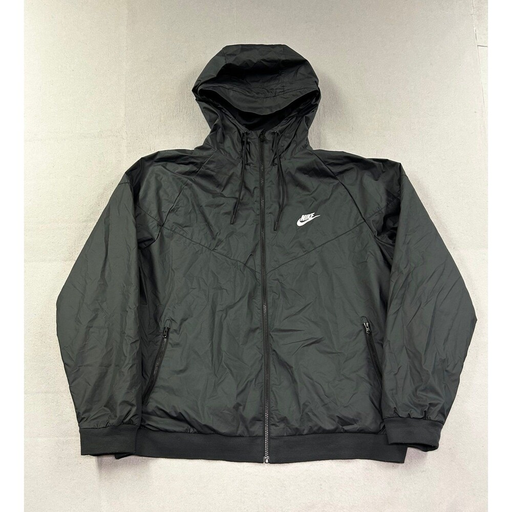Nike Sportswear WindRunner Windbreaker Hooded Men’s Black Jacket XXL